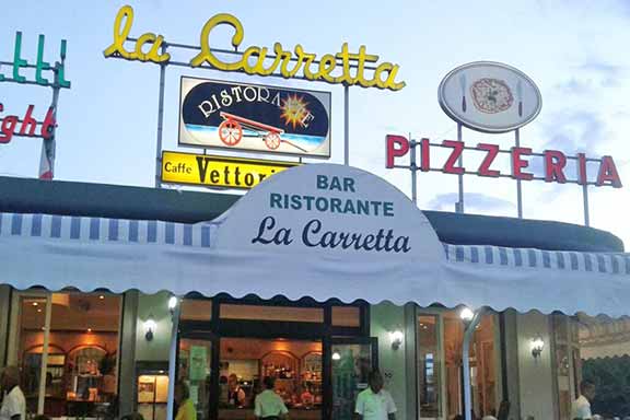 Ristorante Pizzeria Carretta, Hotel Vera Ronchi di Marina di Massa